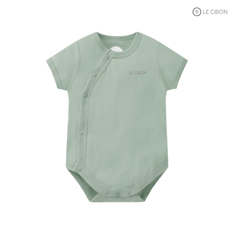 Le coon - Bộ bodysuit cúc bấm vạt chéo cộc tay LC0877