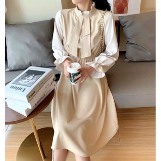 Váy xoè cổ bèo chất đẹp