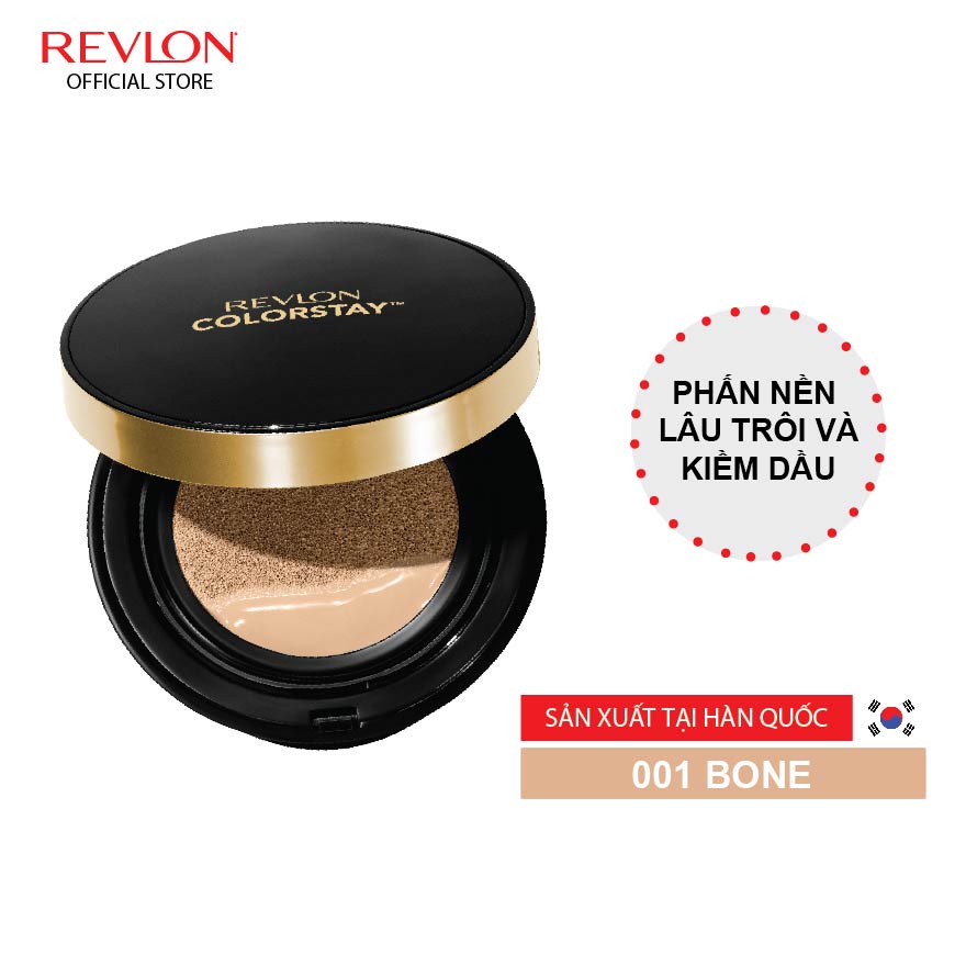 Combo Phấn nền nước lâu phai Revlon ColorStay Cushion Longwear Foundation SPF50PA+++ &amp; Son Lì Siêu Mịn SuperLustrous™