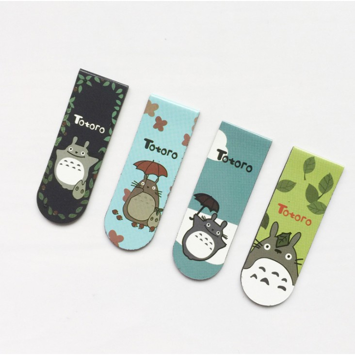 Bộ 2 đánh dấu sách bookmark Totoro &amp; Friends nam châm