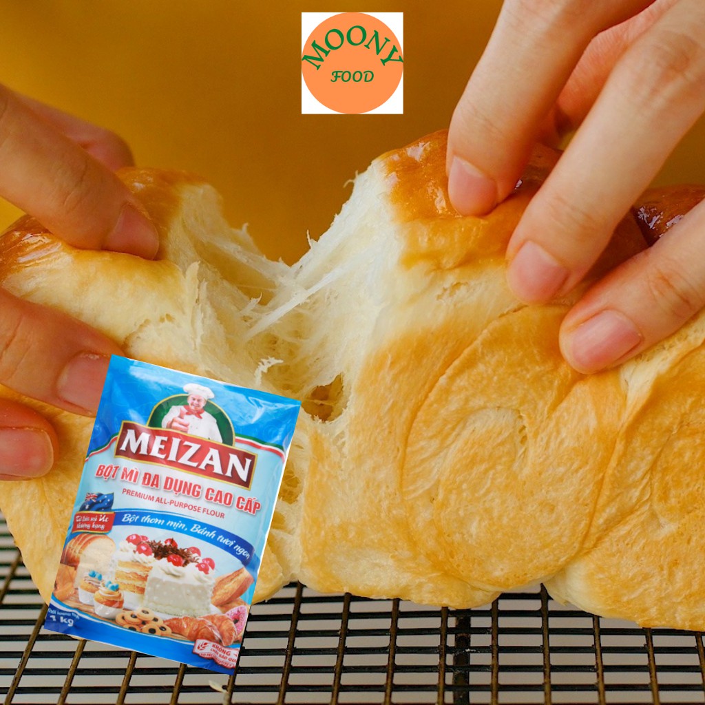 Bột Mì Đa Dụng Cao Cấp Meizan Làm Bánh Mì Bánh Bao Gói 1kg