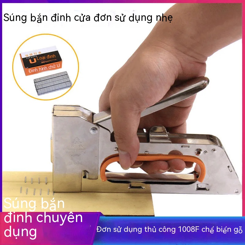 🔥Hướng dẫn sử dụng mã súng bắn đinh Súng Martin Súng bắn đinh hình chữ U bắn đinh súng bắn đinh quảng cáo máy in phun căng bạt 1008F