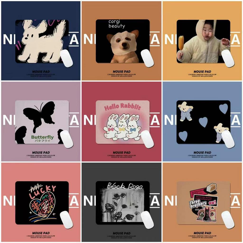 Tấm Lót Chuột Hình Chữ Nhật 26x21cm Họa Tiết Hoạt Hình Dễ Thương