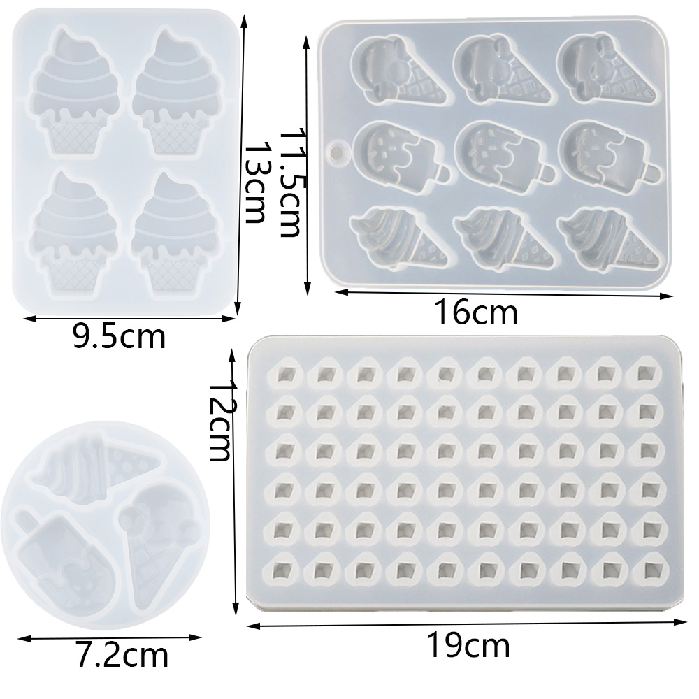 CONOPERY Khuôn Silicon Làm Kem Que Tạo Hình Sáng Tạo
