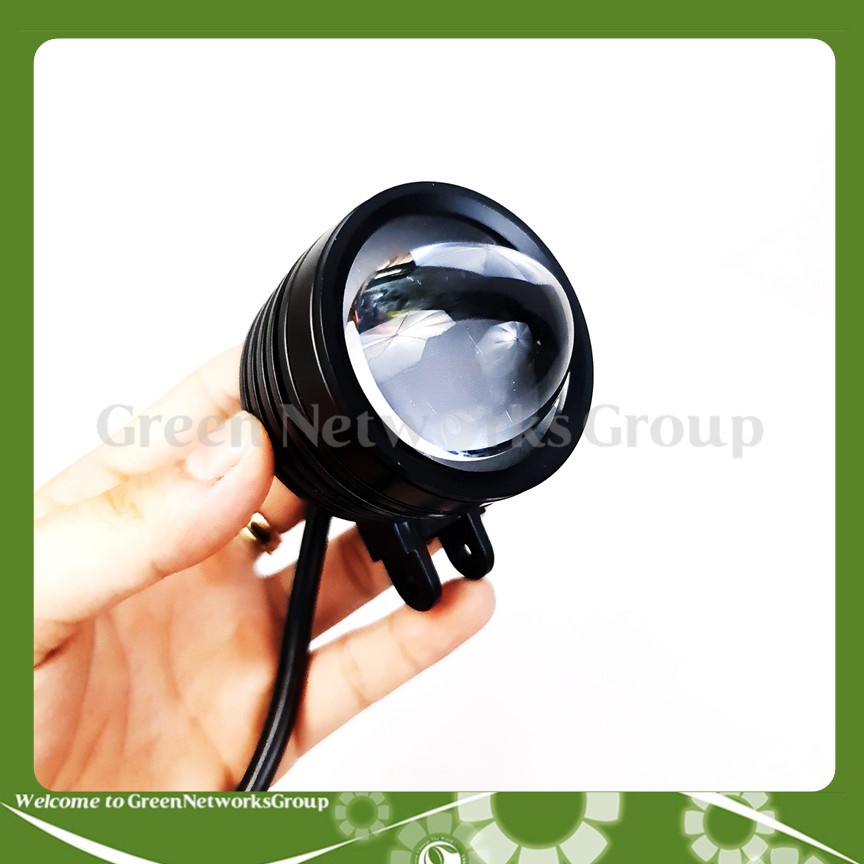 Đèn trợ sáng xe máy L1 cầu lồi ngắn Cos Trắng Pha Vàng Greennetworks