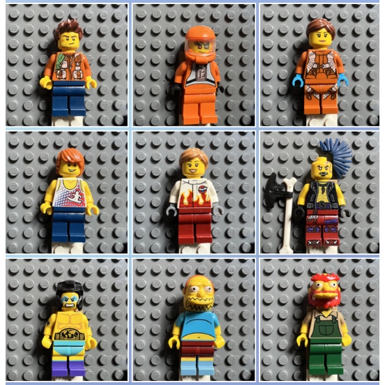 Hình nhân đủ loại , lego chính hãng, hàng trưng bày-ID 007