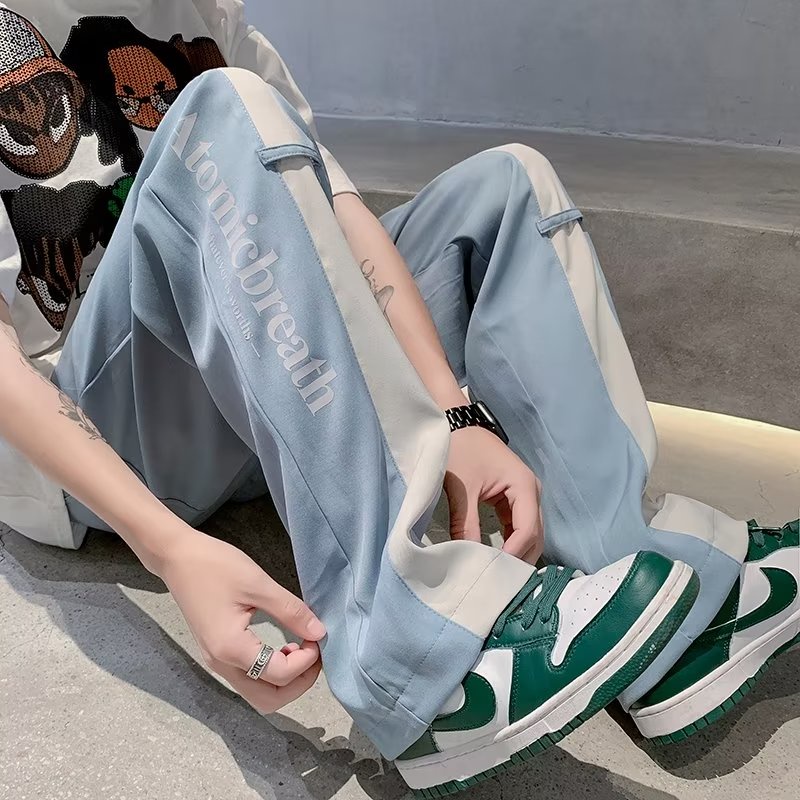 Quần harem Dáng Rộng Lưng Thun Thoải Mái Phong Cách Hip Hop Đường Phố Hàn Quốc Cho Nam Cỡ Lớn M-3XL