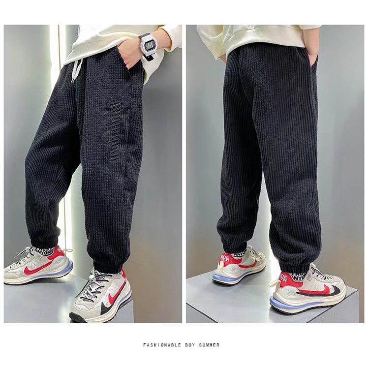 Quần Dài Lưng Thun Thời Trang Mùa Đông Cho Bé Trai