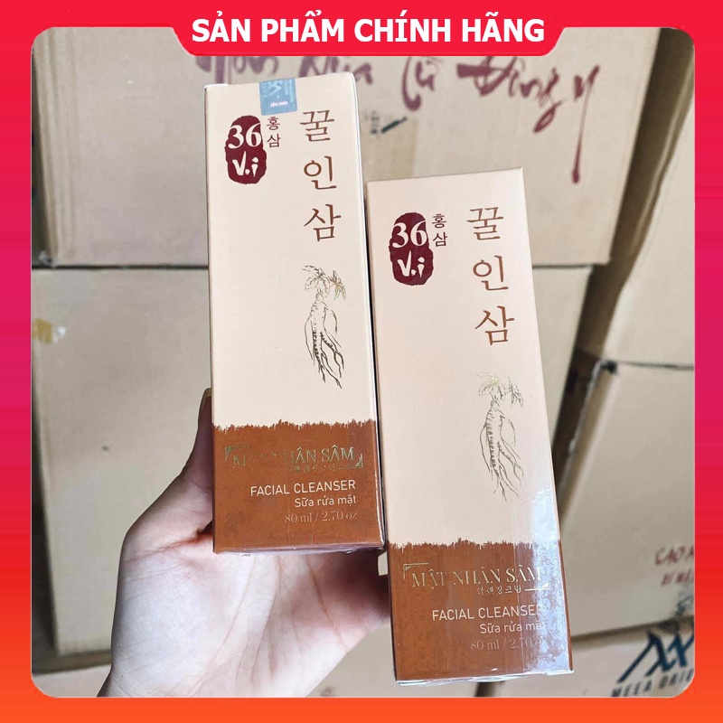 Sữa Rửa Mặt 36 Vị Mật Nhân Sâm - Sữa Rửa Mặt Cao Mụn Sâm Đỏ 36 Vị MeeA Origin Chính Hãng