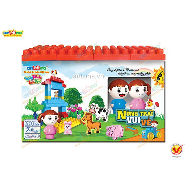 Đồ chơi xếp hình - Nông trại vui vẻ 290 chi tiết - ANTONA