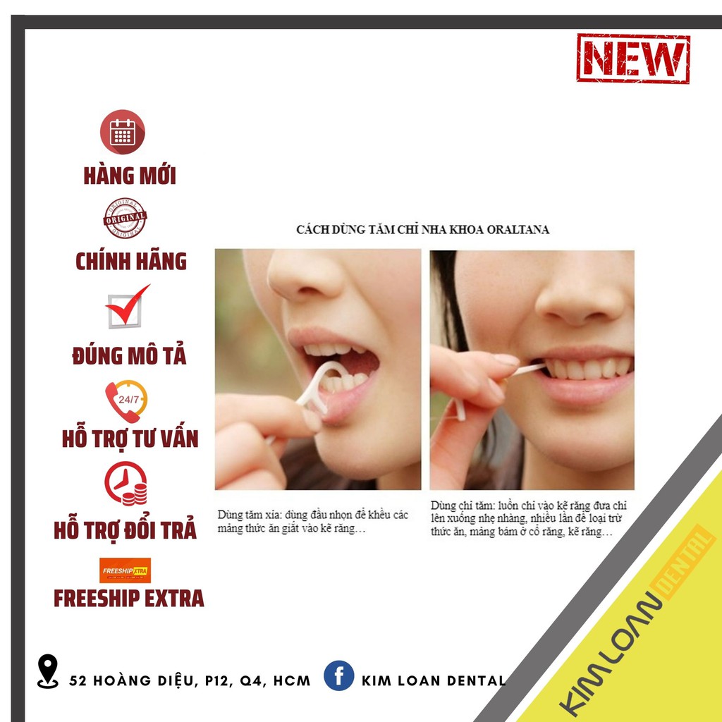 [NOWSHIP] 𝗣𝗧 🅲🅰🆁🅴 | Tăm kẽ chỉ nha khoa chất lượng Nhật Bản- Bịch 50 cây/90 cây