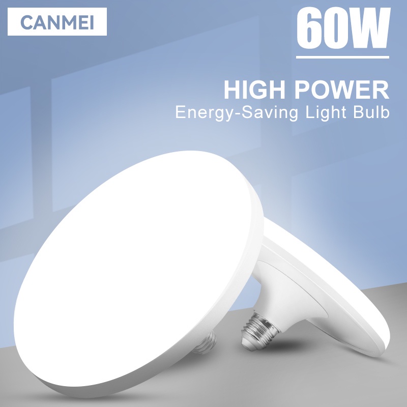 Bóng đèn LED E27 Bóng đèn LED 220v Đèn LED 20/40/50/60W Bóng đèn UFO tiêu điểm cho nhà bếp Chiếu sáng phòng khách Bóng đèn công suất cao