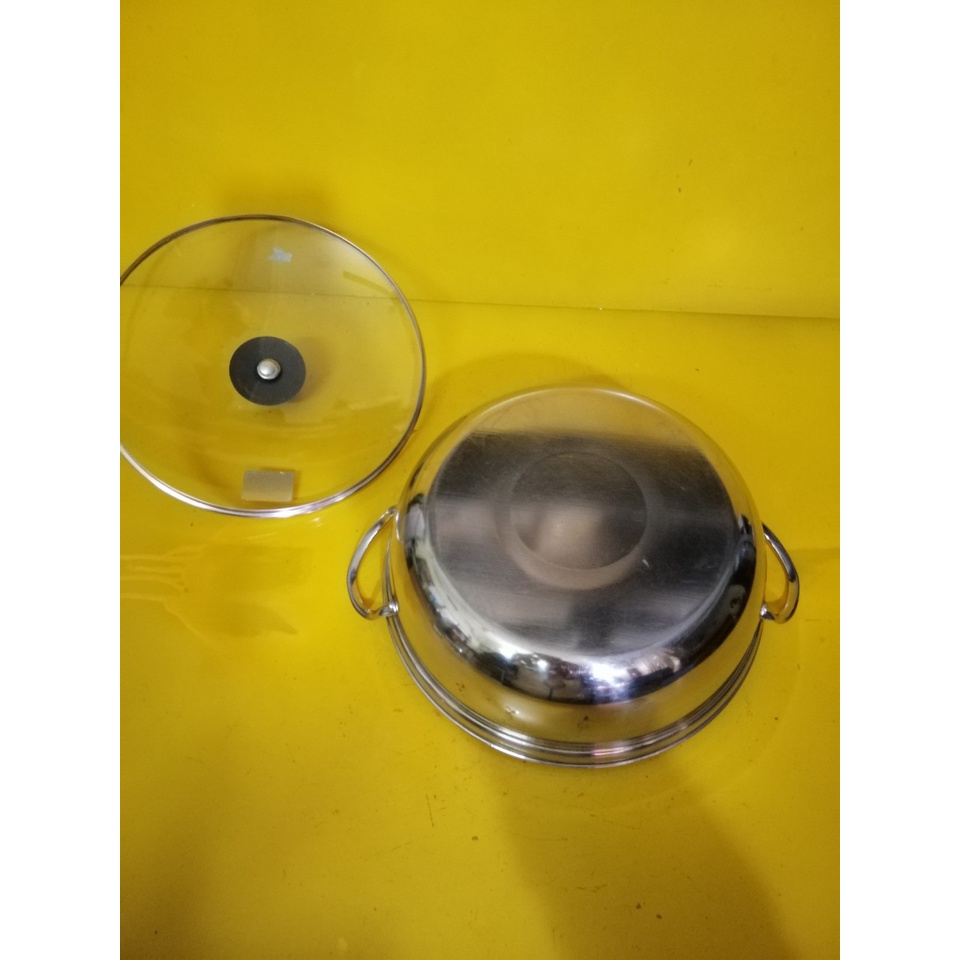 Nồi inox nội địa Nhật, size 25cm, cao 8cm (mã 662), Dùng được bếp từ