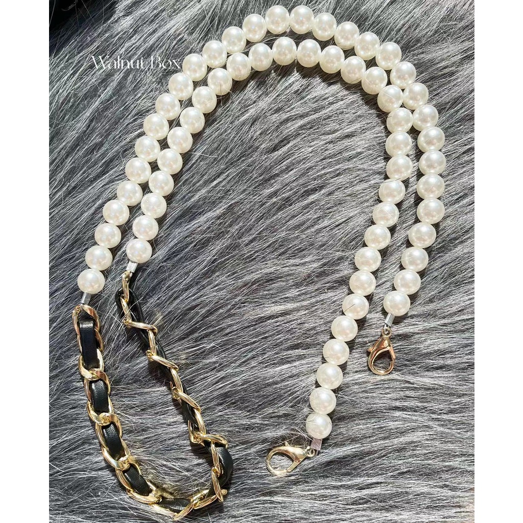 Túi Đựng Tai Nghe Mini Có Dây Đeo Chuỗi Hạt Ngọc Trai Chất Lượng Cao Xiaoxiang