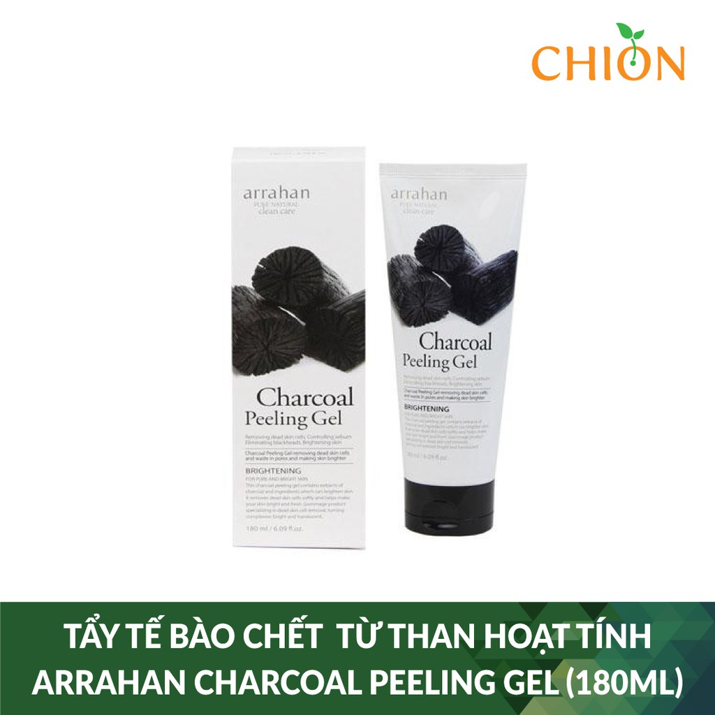 Tẩy Tế Bào Chết Chiết Xuất Từ Than Hoạt Tính ARRAHAN CHARCOAL PEELING GEL (180ml) - Hàn Quốc Chính Hãng