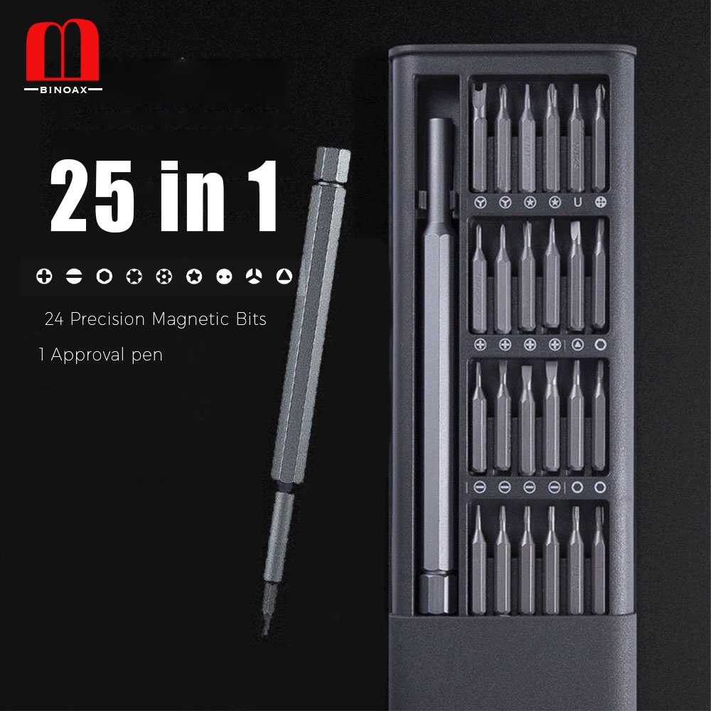 Bộ Vít Xịn 24 in 1 Bộ tua vít đa năng 24 đầu hít nam châm cực mạnh chất liệu thép Sửa chữa điện thoại