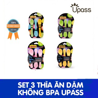 Set 3 thìa ăn bột Upass không BPA