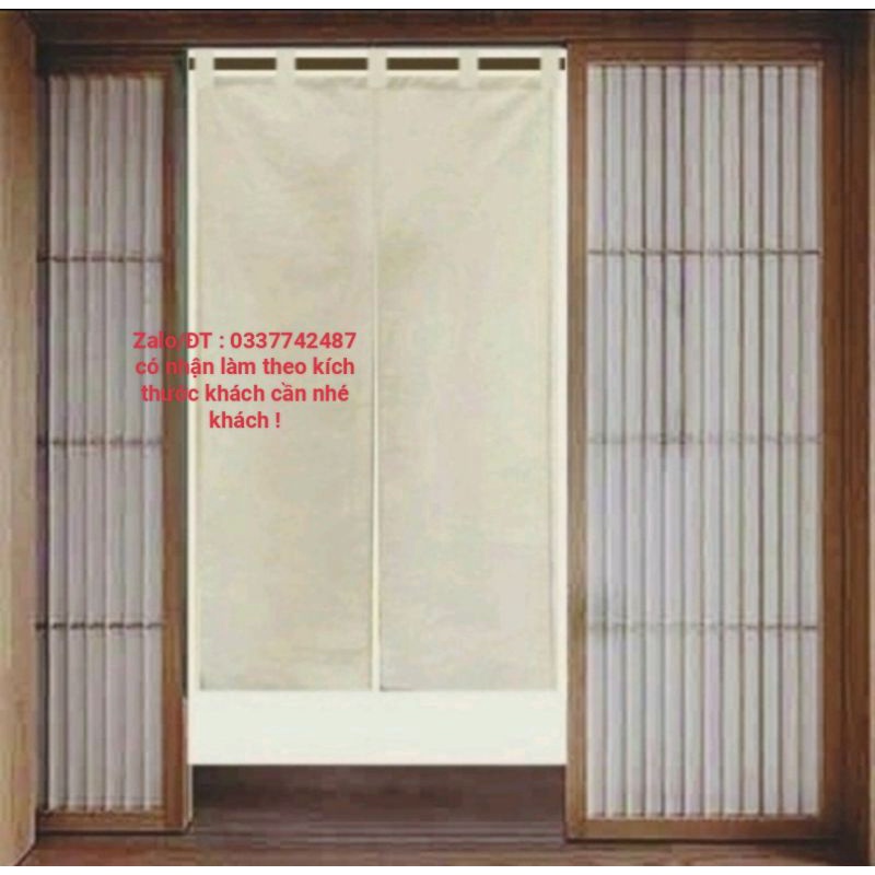 Rèm cửa kiểu Nhật, bản treo, xẻ giữa phong cách Vintage được ưa chuộng hiện nay ( Có nhận may theo kích thước khách cần)