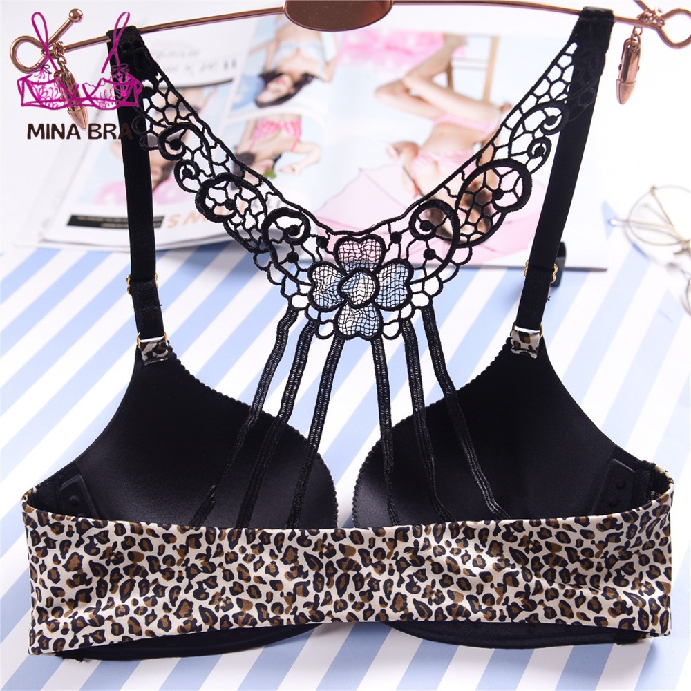 Áo Ngực Cài Trước Siêu Đẩy Thời Trang MINABRA Áo Lót Tạo Khe Họa Tiết Da Báo CT05 | BigBuy360 - bigbuy360.vn