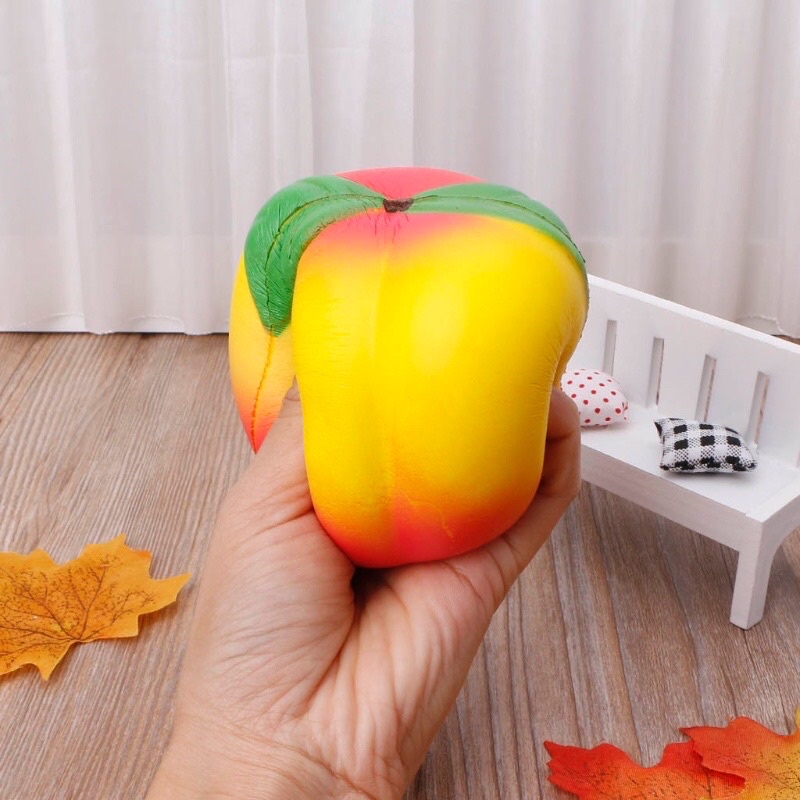 sỉ hộp 12 quả đào squishy đàn hồi đáng yêu, siêu mềm