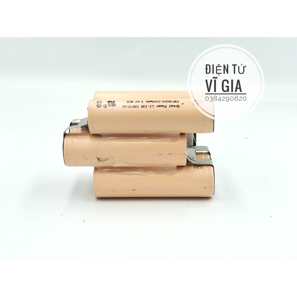 Khối pin Ryobi  3S2P 12.6V dung lượng 4000mAh xả cao 40A