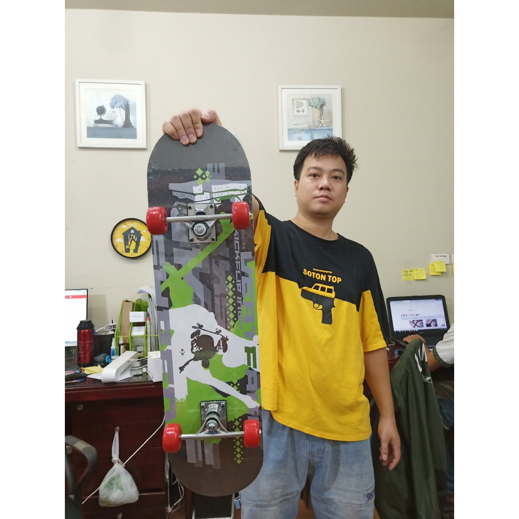 Ván Trượt Skateboard Thể Thao Gỗ Phong Ép 7 Lớp