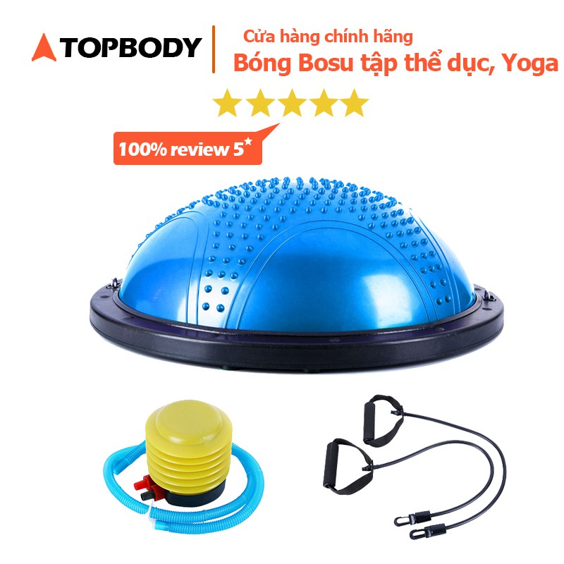 Bóng Bosu tập thể dục, Yoga tại nhà, tùy chỉnh cân bằng, massage cơ thể cao cấp, chính hãng TOPBODY-BONCB58