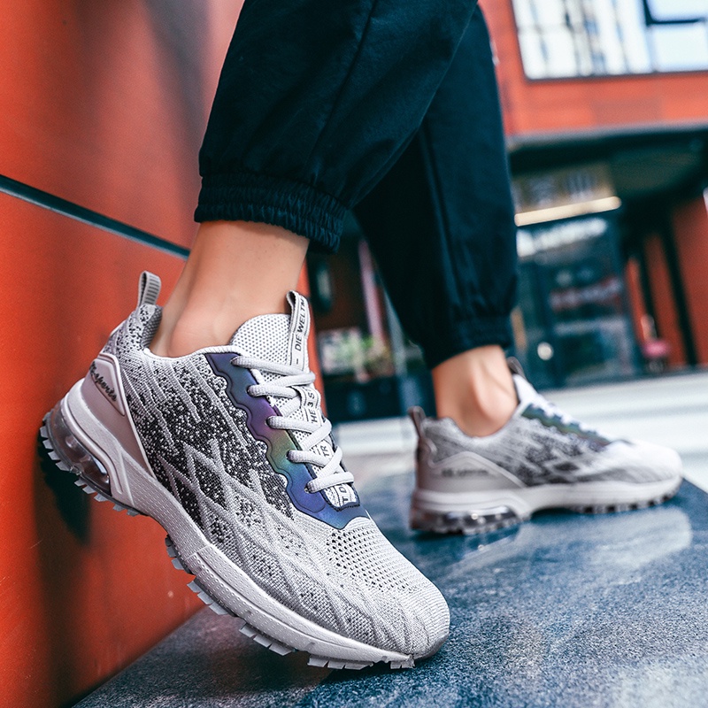 Đốm! Giày Thể Thao Chạy Bộ Siêu Nhẹ Thoáng Khí Siêu Nhẹ Size Lớn Thời Trang