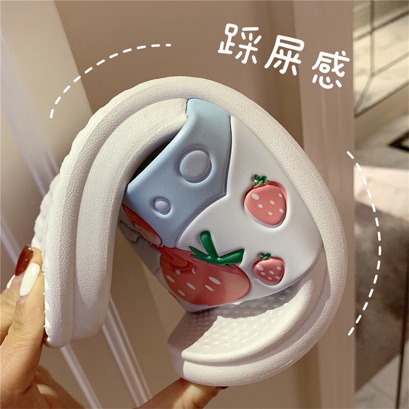 Dép Đi Trong Nhà Đế Dày Chống Trượt Họa Tiết Hoạt Hình Dễ Thương Cho Nữ