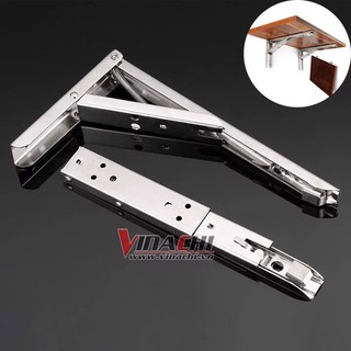 Bản lề Gập inox Gấp Gọn Thông minh kiểu 2 - Bản lề gập inox kiểu 2 thiết kế các giá kệ để đồ gập treo tường, bàn làm việ