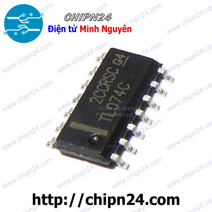 [2 CON] IC TL074 SOP-14 (SMD Dán) (TL074CDR 074)