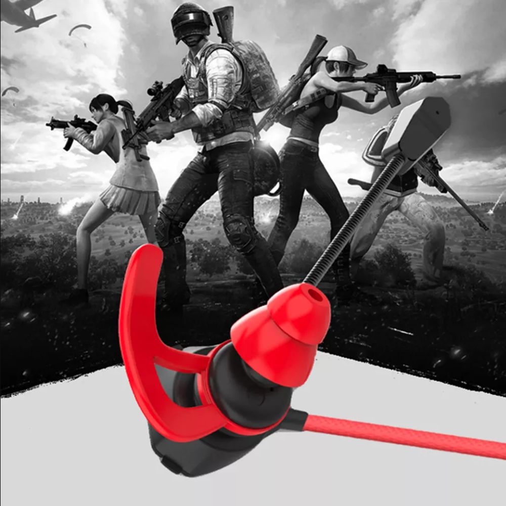 Tai Nghe Nhét Tai Jack 3.5mm Có Nút Điều Chỉnh Âm Lượng Dành Cho Game Thủ