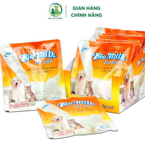 Sữa Bột Cao Cấp BIO MILK cho chó mèo con, chó mèo còi cọc, chậm lớn, chó mèo mẹ đói ăn