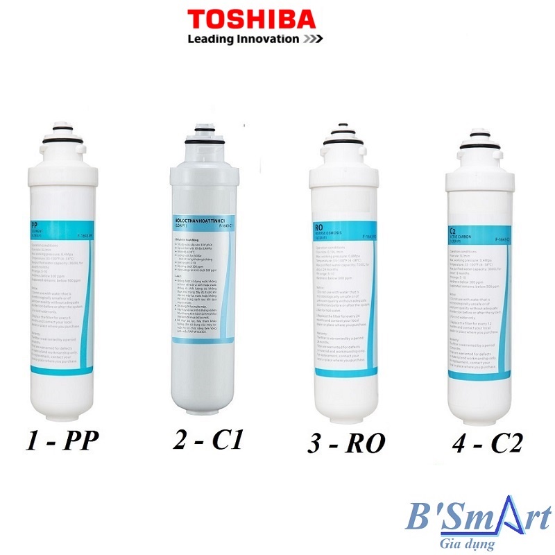 Bộ lỗi lọc máy lọc nước nóng lạnh RO Toshiba TWP-W1643SV(W) và RO AQUA AWP-M34RO