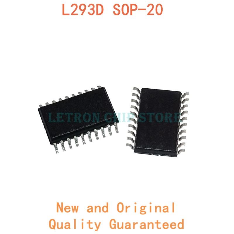 Bộ 10 Chip Ic Ic Cho Pces L293D Sop-20 L293Dd Sop20 7.2mm Soic-20 Soic20 Smd Novo E