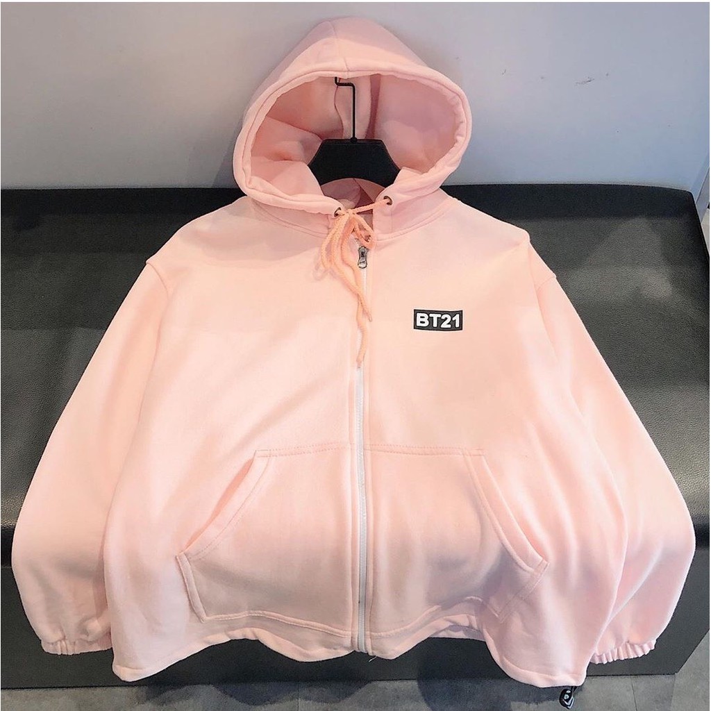 Áo Khoác hoodie nỉ ngoại BT21 form đẹp, giá rẻ