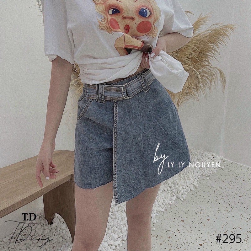chân váy jeans lưng cao co giãn tốt xịn đẹp ( hình thật kèm video)
