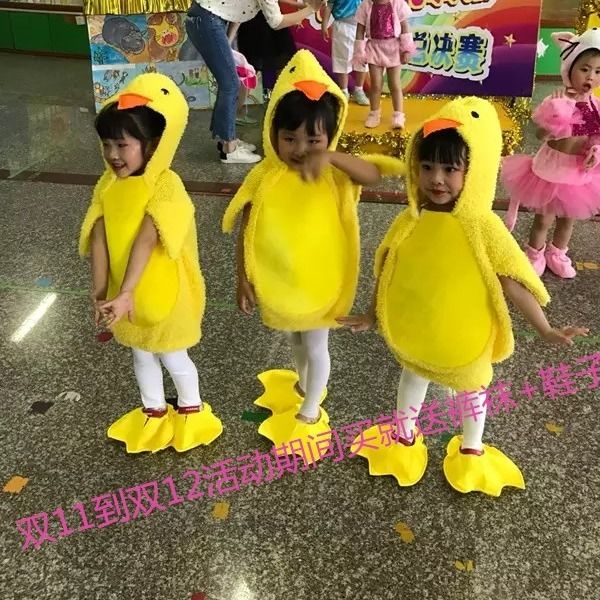 Bộ Đồ Hóa Trang Gà Con Hoạt Hình Dành Cho Trẻ Mẫu Giáo