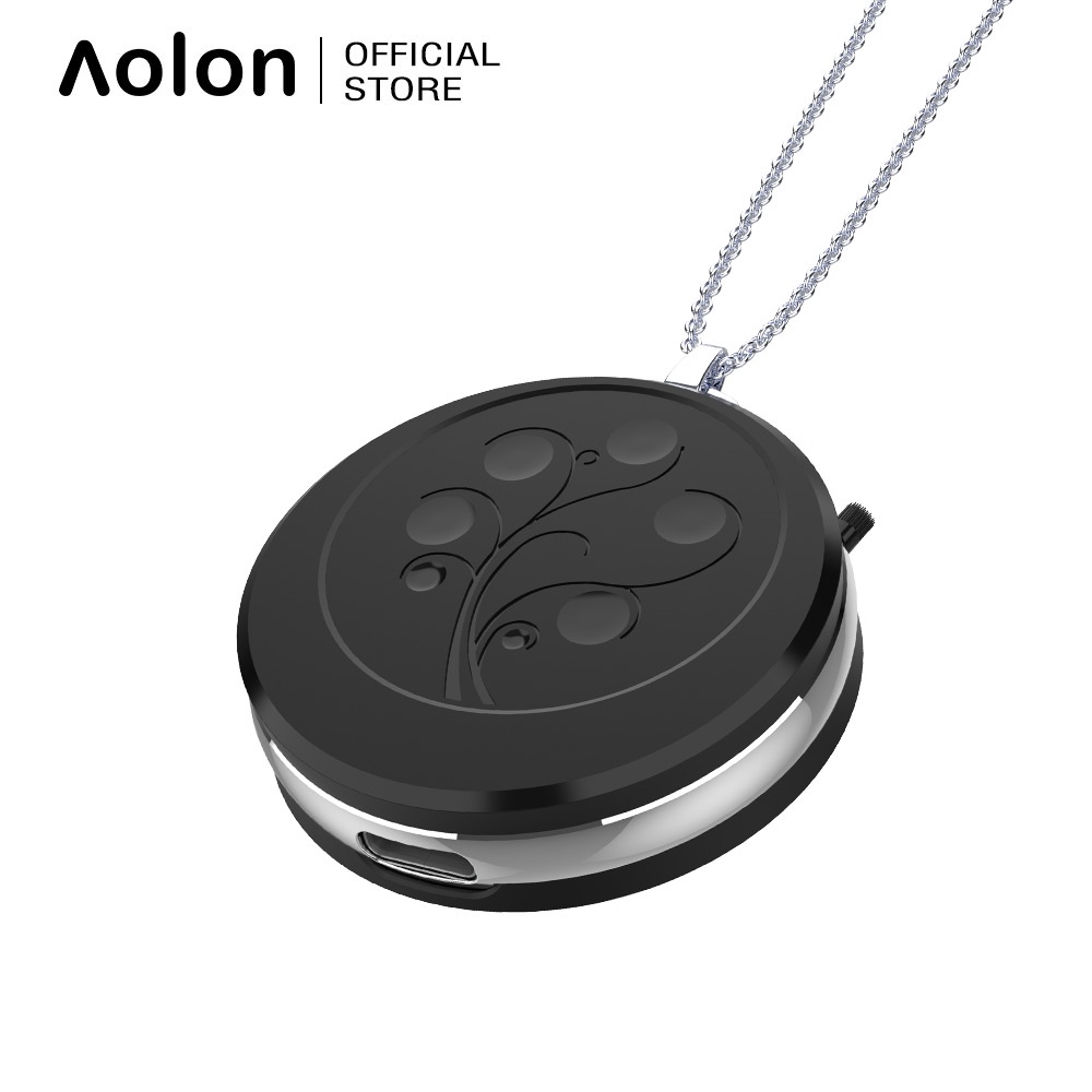 Vòng Cổ Kiêm Bộ Lọc Khí Aolon QC007 Tạo Ion Âm Cổng USB Mini