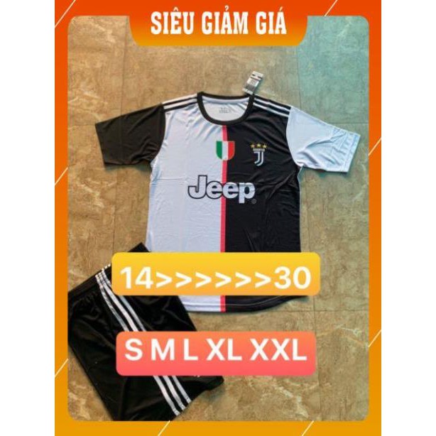 [RẺ VÔ ĐỊCH] Bộ Quần Áo Bóng Đá Trẻ Em CLB Juventus Thun Lạnh Cao Cấp Thái Lan Cực Chất - Màu Đen Trắng