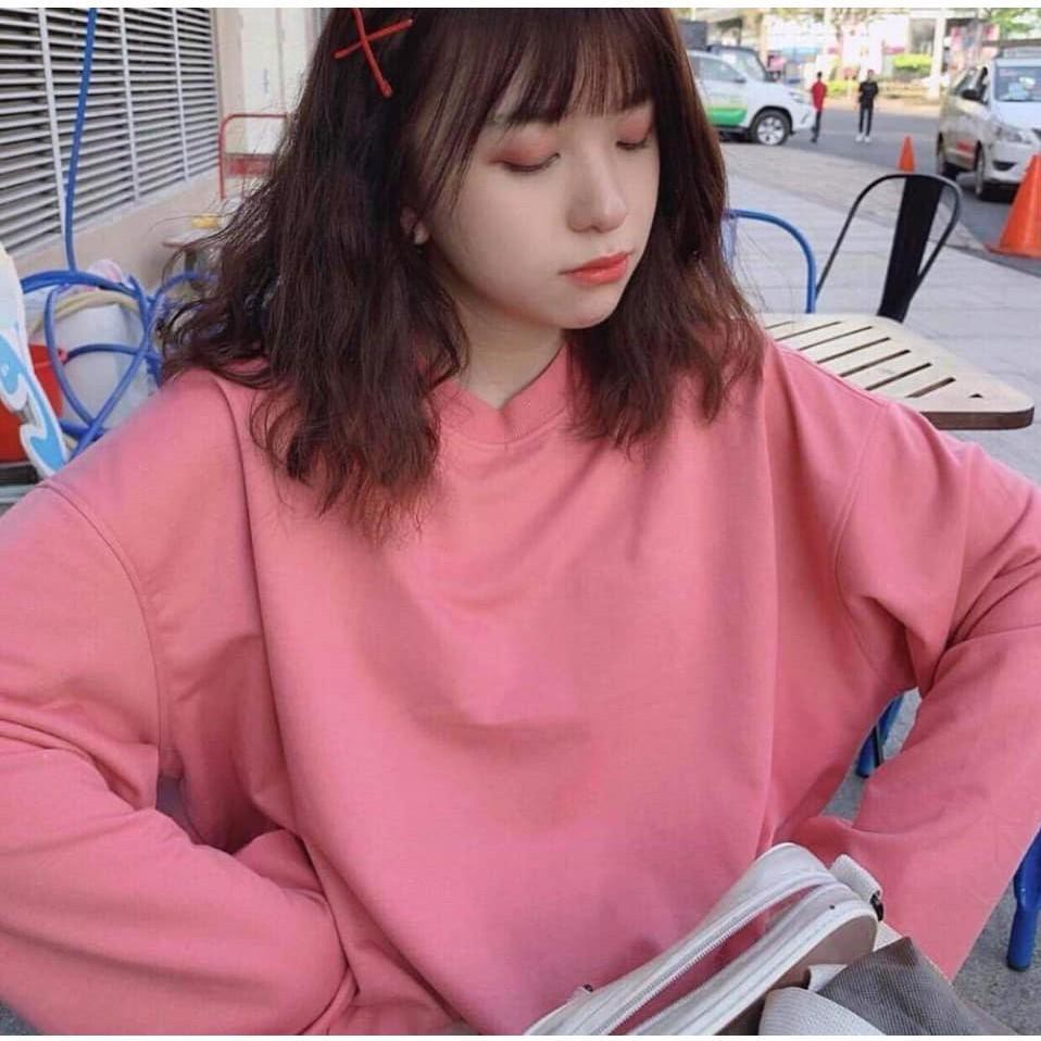 Áo thun sweater basic dài tay