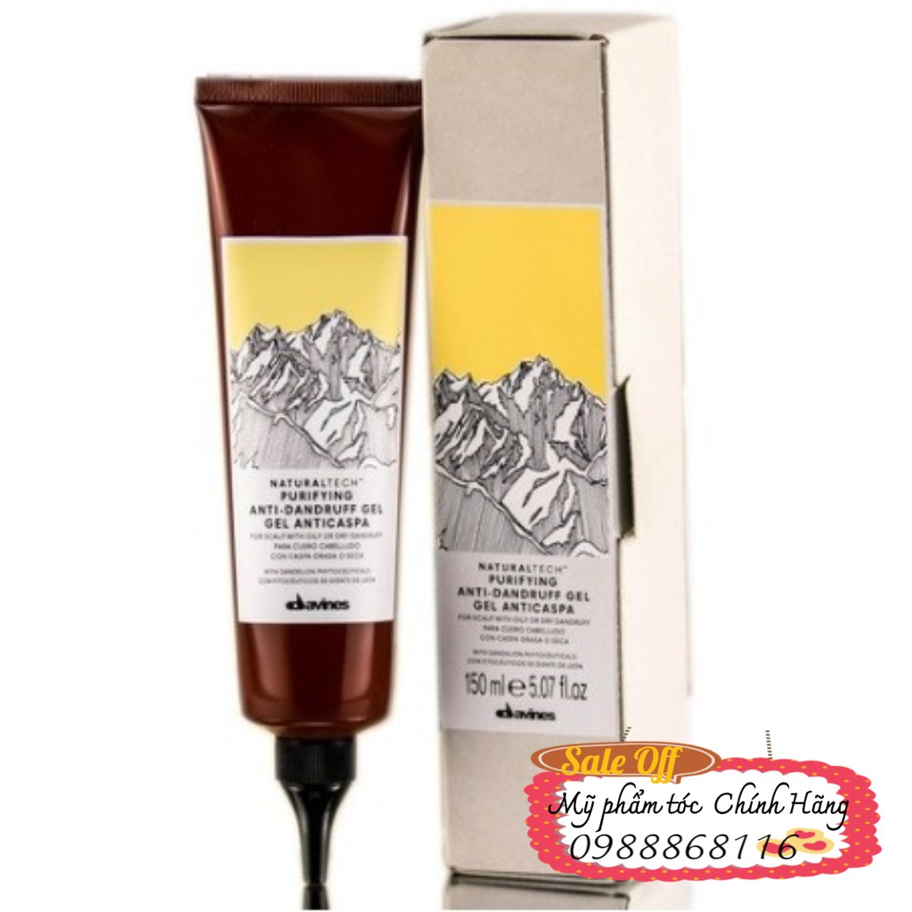 Gel trị gàu Purifying davines 150ml