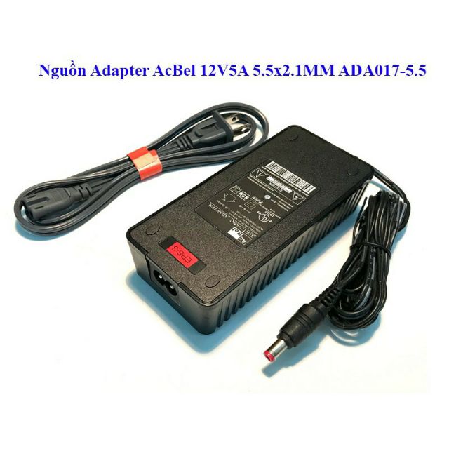 Nguồn adapter ACBel 12V5A cho đầu ghi và camera