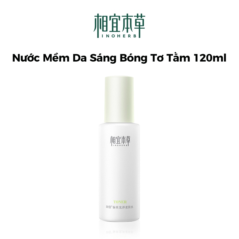 Toner dưỡng ẩm INOHERB làm mềm da tơ tằm tươi sáng 120ml