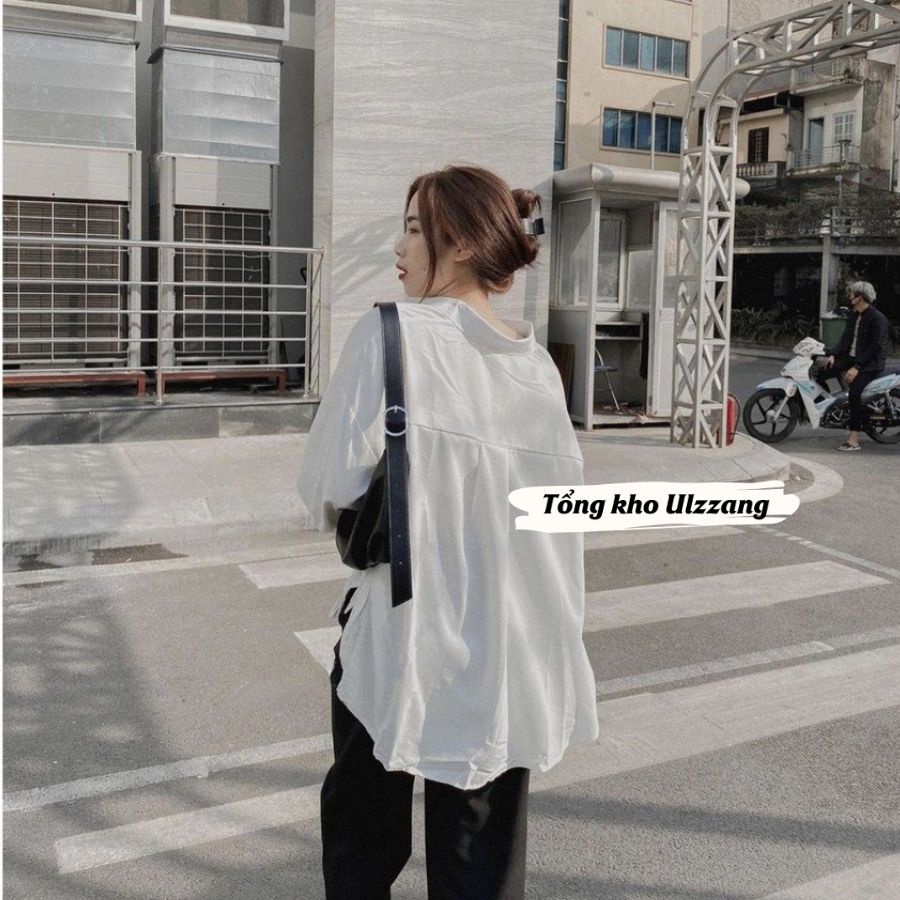 Áo Sơ Mi Cổ Đức Dài Tay Vạt Bầu Thắt Nơ Chất Lụa Trượt Tằm Siêu Mát