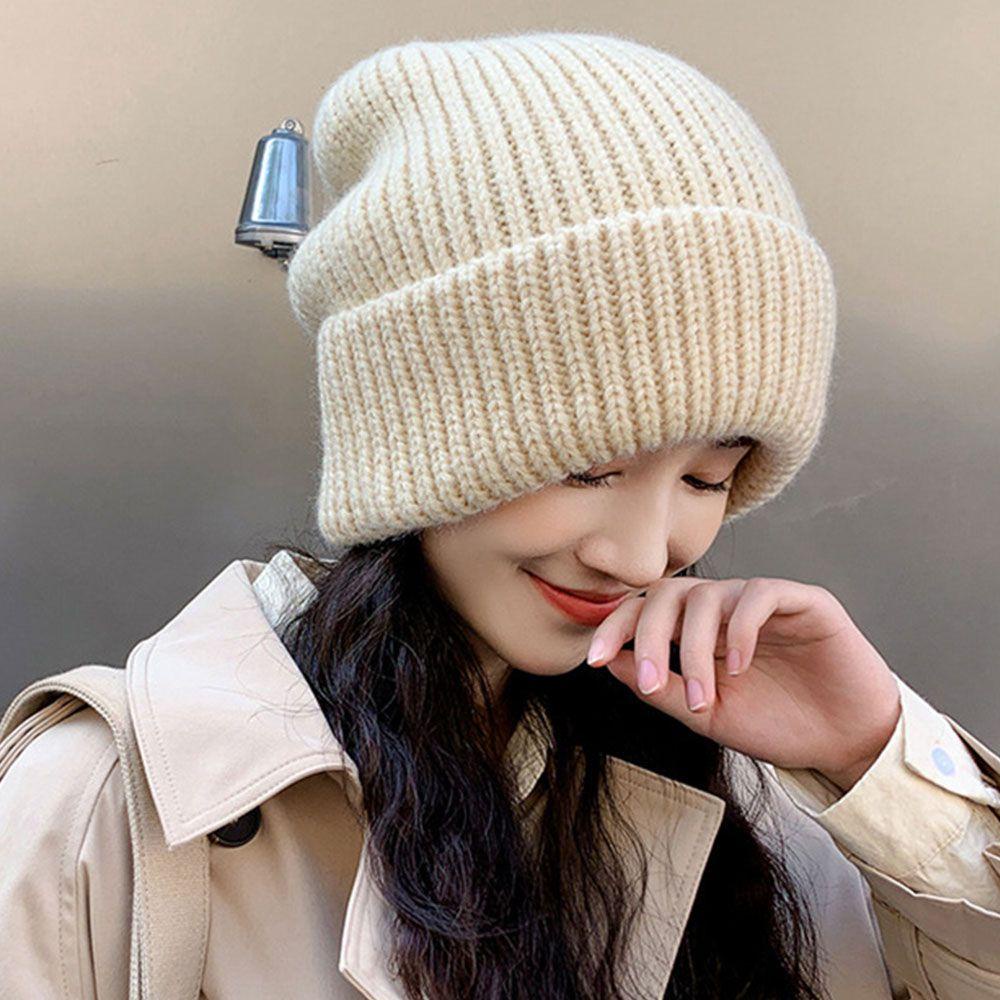 Mũ Beanie Dệt Kim Màu Trơn Dễ Thương 5 Màu Lựa Chọn Cho Nam Và Nữ