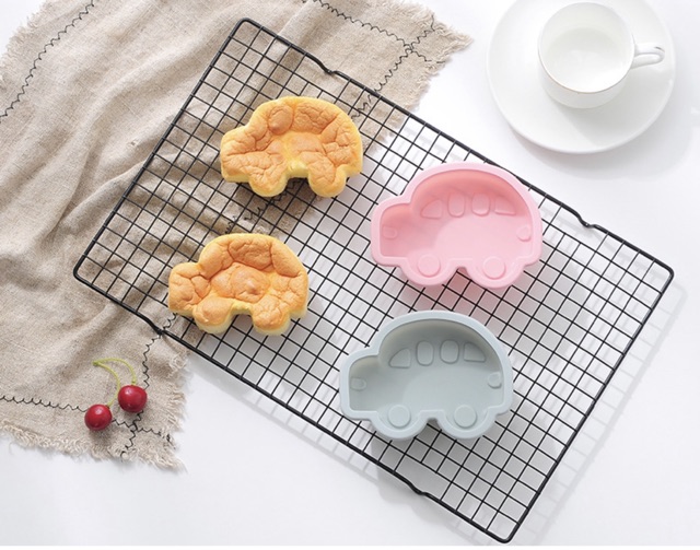 Khuôn nướng bánh silicon hình tôm hùm, oto, chim cánh cụt