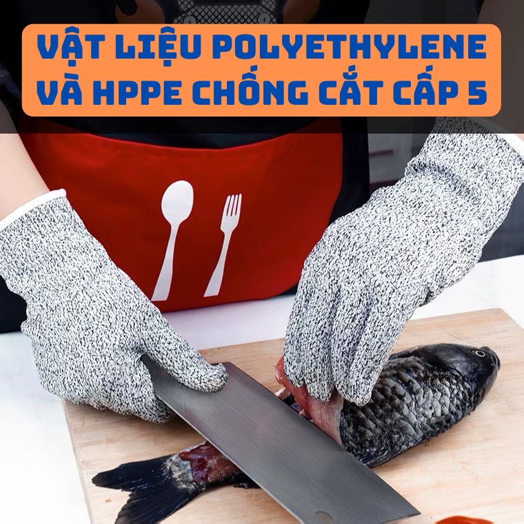 Gang Tay Chống Cắt 5 Cấp Độ Bảo Hộ Lao Động Siêu Bền