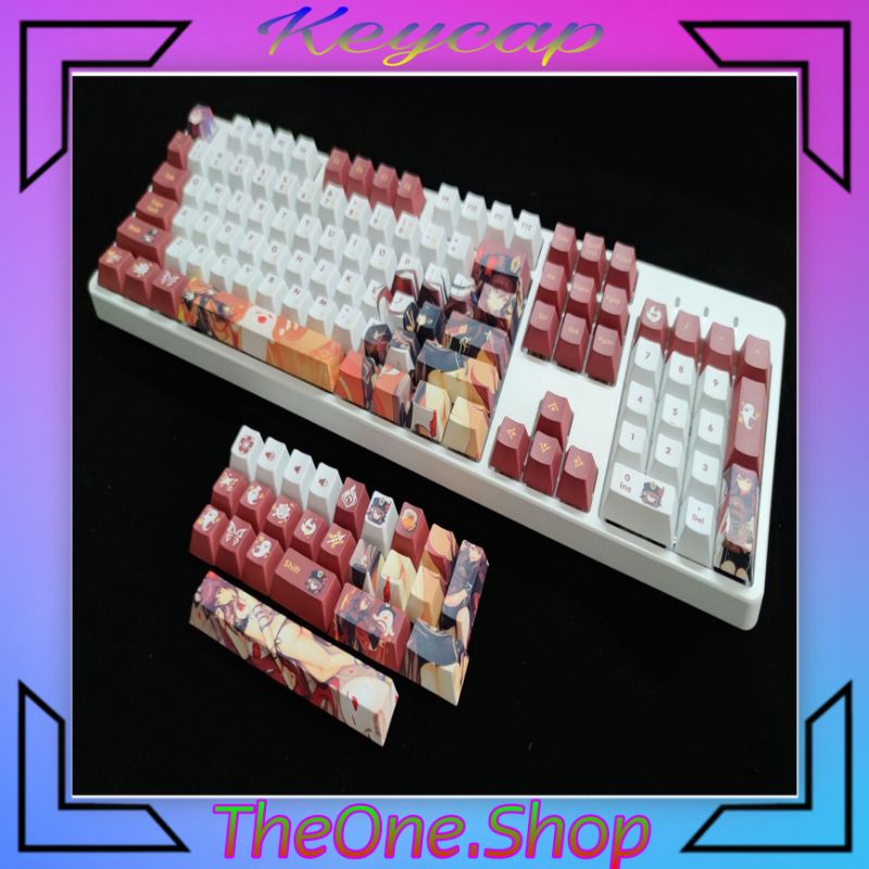 Keycap Gensin Impact profile cheery chủ đề nhân vật Hutao