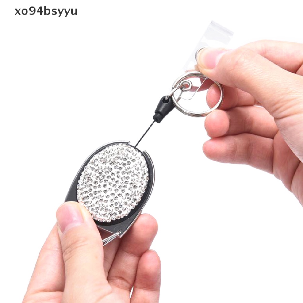 Móc Khóa Dây Rút Xo94Bsyu Có Kẹp Giữ Thẻ ID / Dây Nịt / Túi Xách